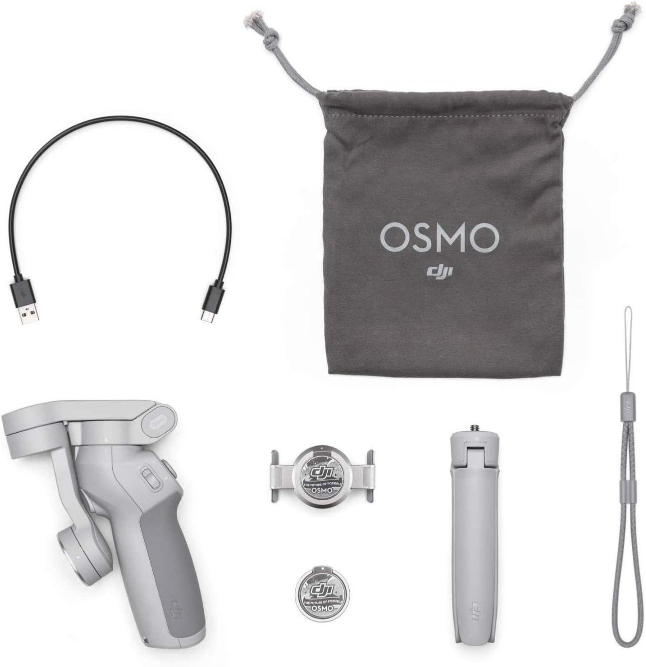 DJI OM 4 - Handheld 3-Axis Smartphone Gimbal Stabilizer with Grip, Tripod, Gimbal Stabilizer Ideal for Vlogging, YouTube, Live Video, Phone Stabilizer Compatible with iPhone and Android