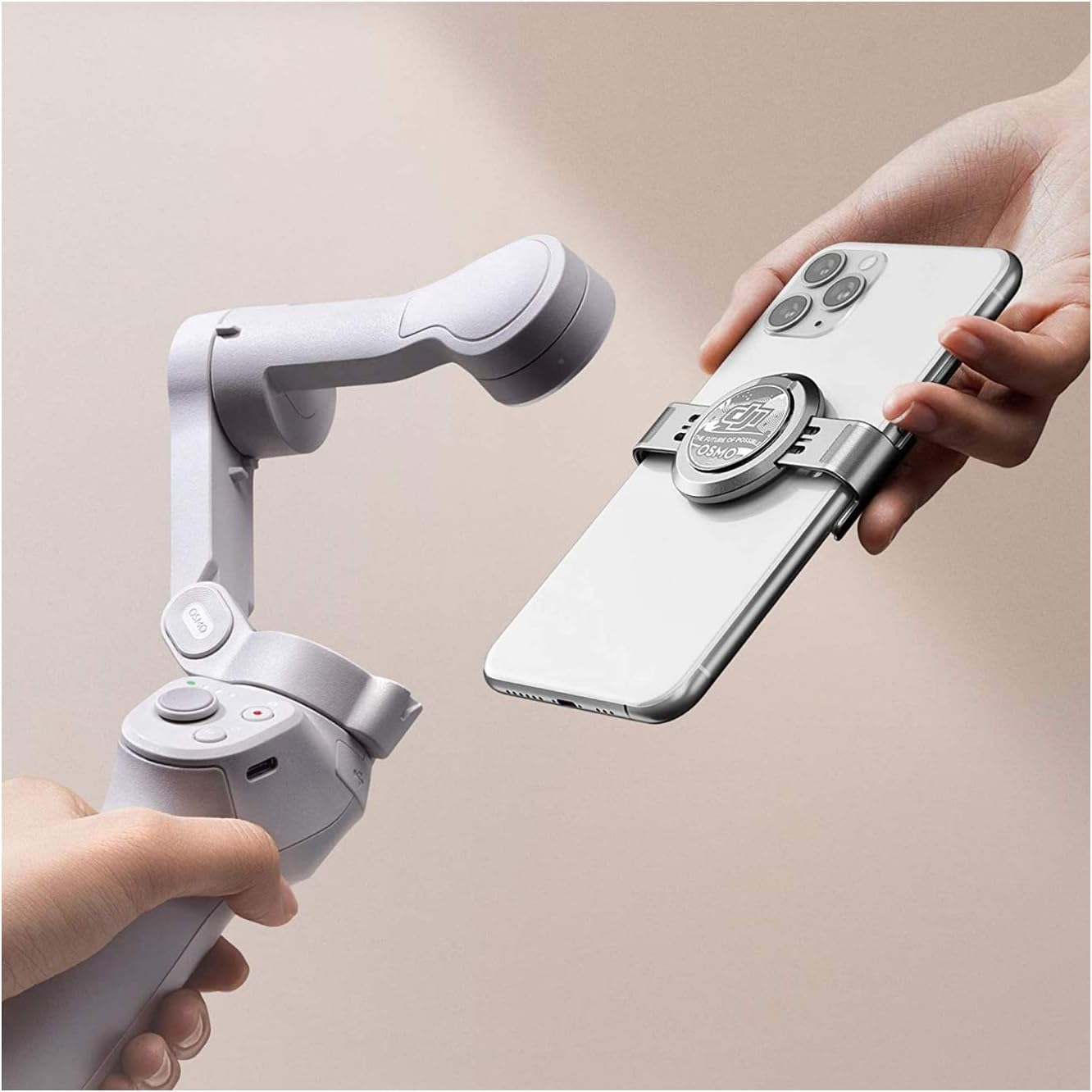 DJI OM 4 - Handheld 3-Axis Smartphone Gimbal Stabilizer with Grip, Tripod, Gimbal Stabilizer Ideal for Vlogging, YouTube, Live Video, Phone Stabilizer Compatible with iPhone and Android